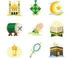 Eid Mubarak Islamic Celebration Icons Pack