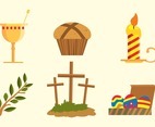 Happy Easter Icon Concept