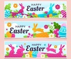 Colourful Happy Easter Banner