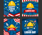 Labor Day Card Template Set