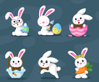Easter Bunny Character Set
