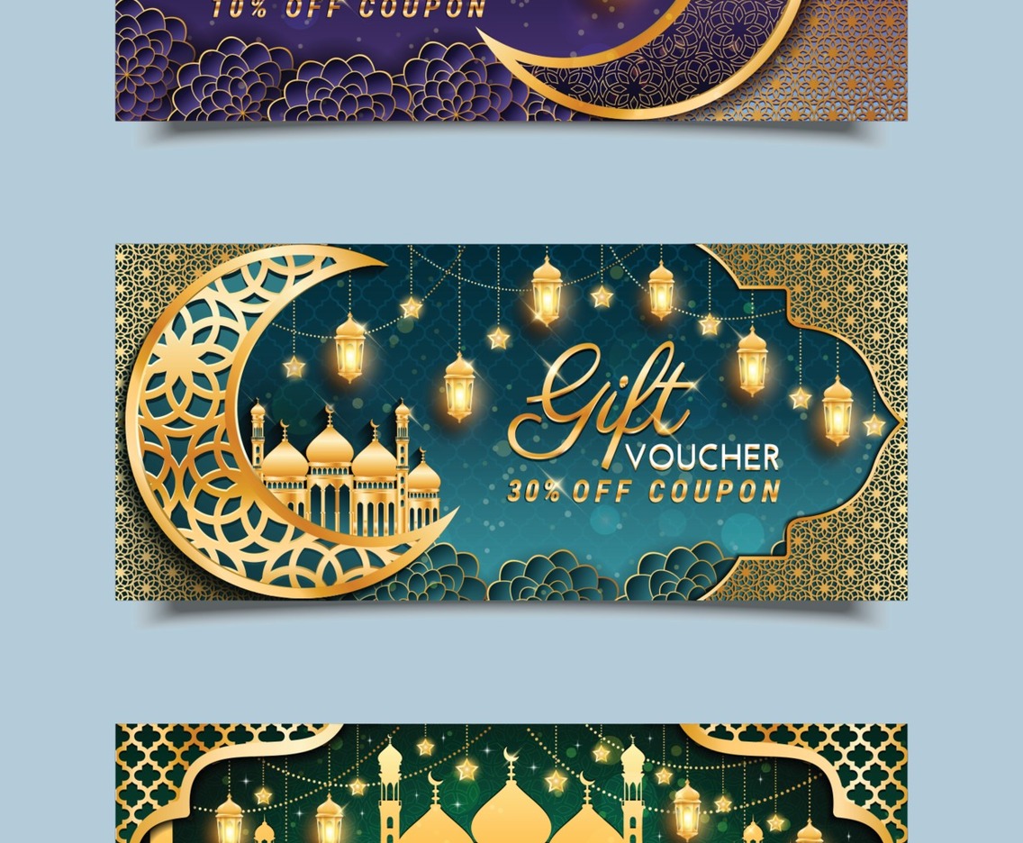 Eid Mubarak Gift Voucher Templates
