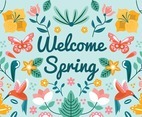 Welcoming Spring Ornament Background