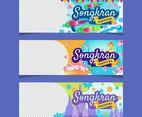 Songkran Thai Festival Banner Set