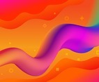 Colorful Abstract Wave Shape Background