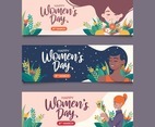 Set of Womens Day 8 March Banner