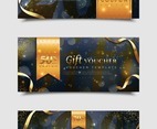 Golden Glitter Gift Voucher Templates