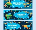 Songkran Celebration Festival Banner Template