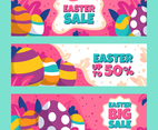 Colorful Easter Eggs Marketing Banner
