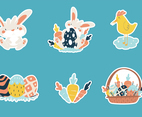 Happy Easter Sticker Concept