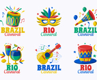 Colored Rio Carnival badge