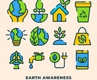 Earth Awareness Icon Set