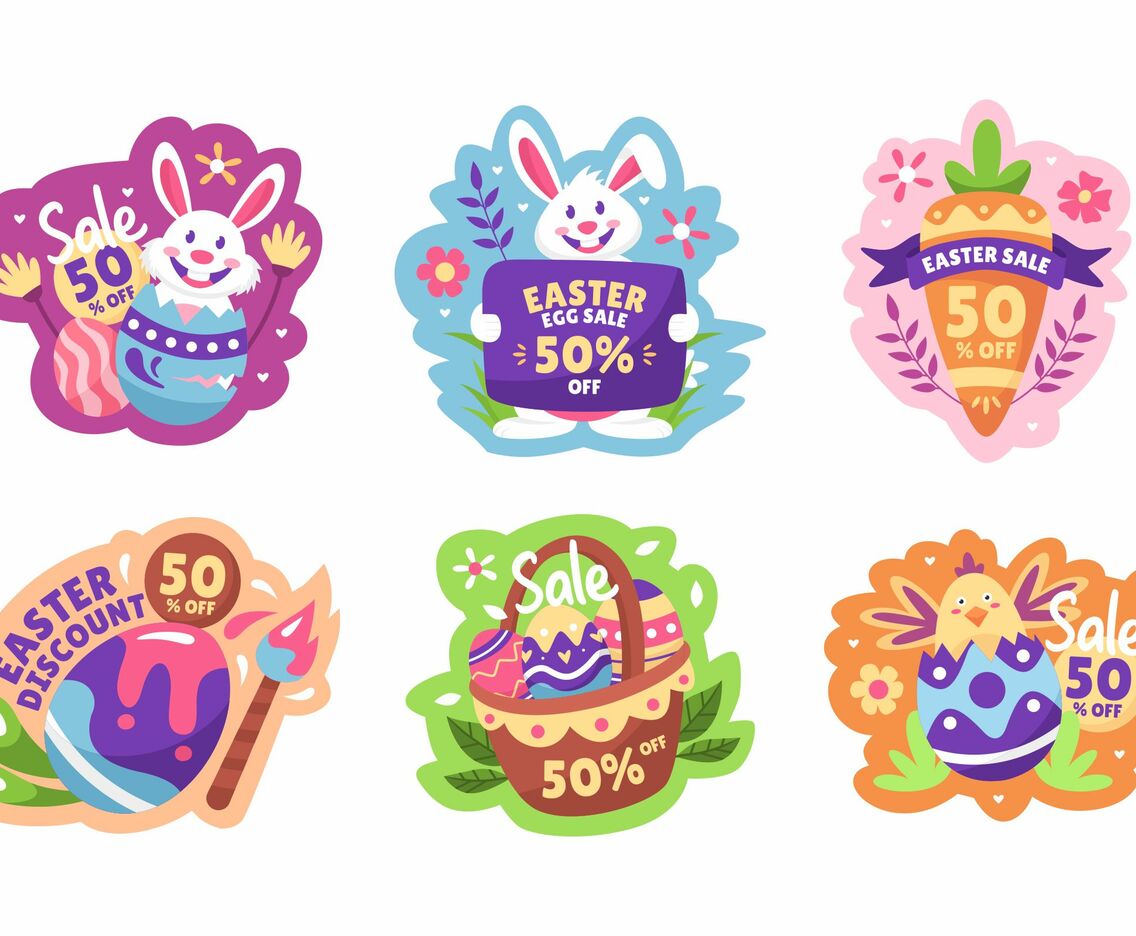 Easter Marketing Label Collection
