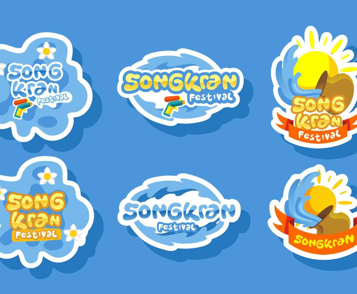 Songkran Festivy Sticker Packs
