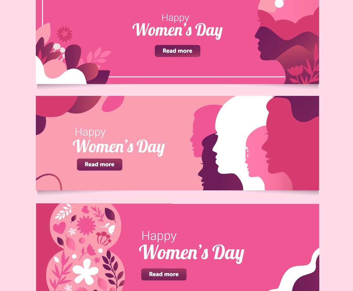 Happy Women's Day Banner Collection