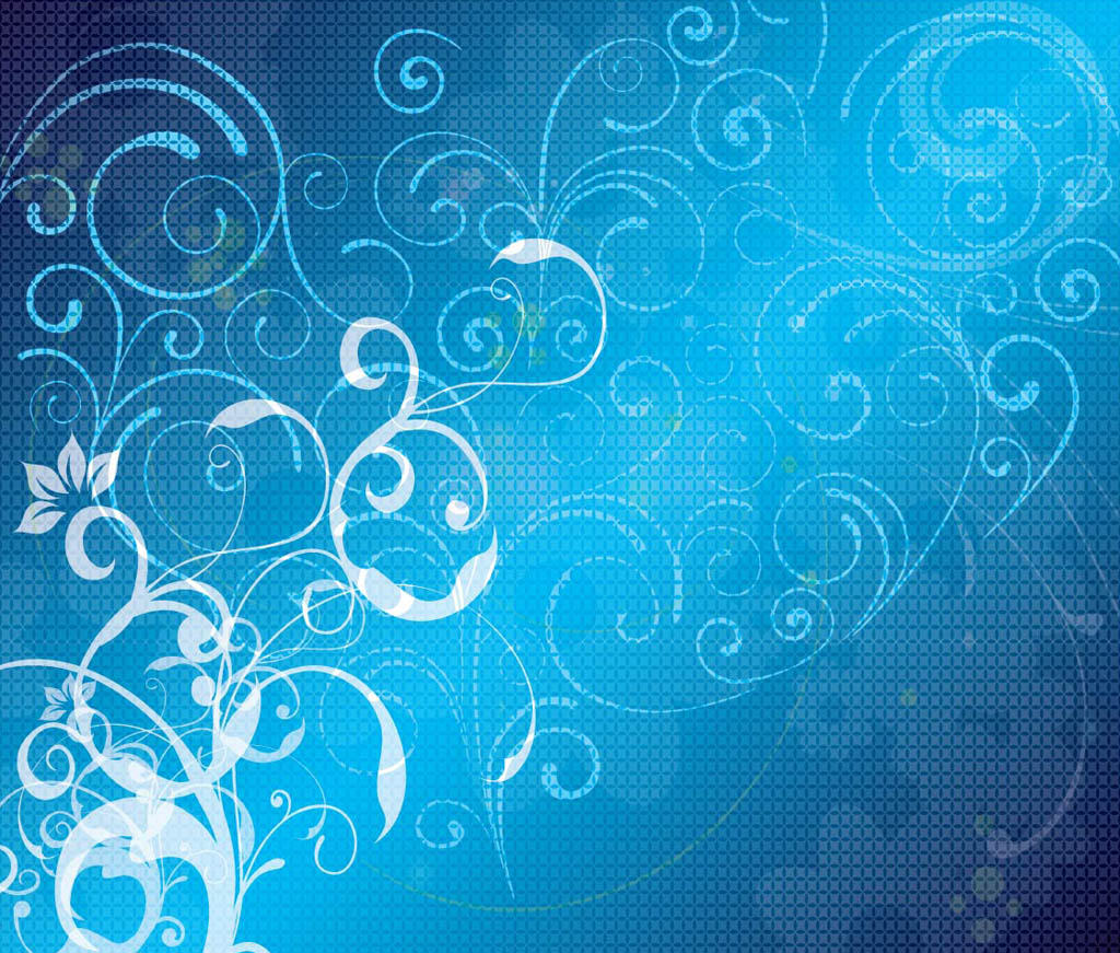 Download Blue Floral Vector Background Vector Art & Graphics | freevector.com