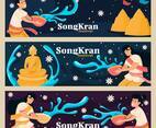 Couple Celebrate Songkran Festival