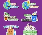 Earth Day Awareness Sticker Set