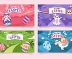 Cute Easter Festivity Banner