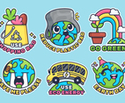 Cute Earth Day Sticker Pack