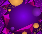 Retro Futurism with Purple Color Background
