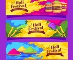 Holi Color Festival Banner