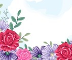 Flower Background Template