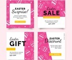 Easter Sale Social Media Post in Line Style