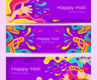 Happy Holi Banner Template