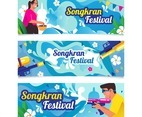 Songkran Festival Banner Collection
