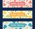 Floral Spring Banner Set