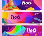 Holi Festival Colorful Banner