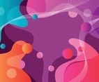 Trendy Fluid Abstract Shapes Background