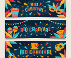 Colorful Rio Carnival Banner
