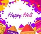 Holi Festival Colorful Background