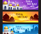 Islamic Isra Mi'raj Banner Set