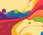 Colorful Fluid Shape Background