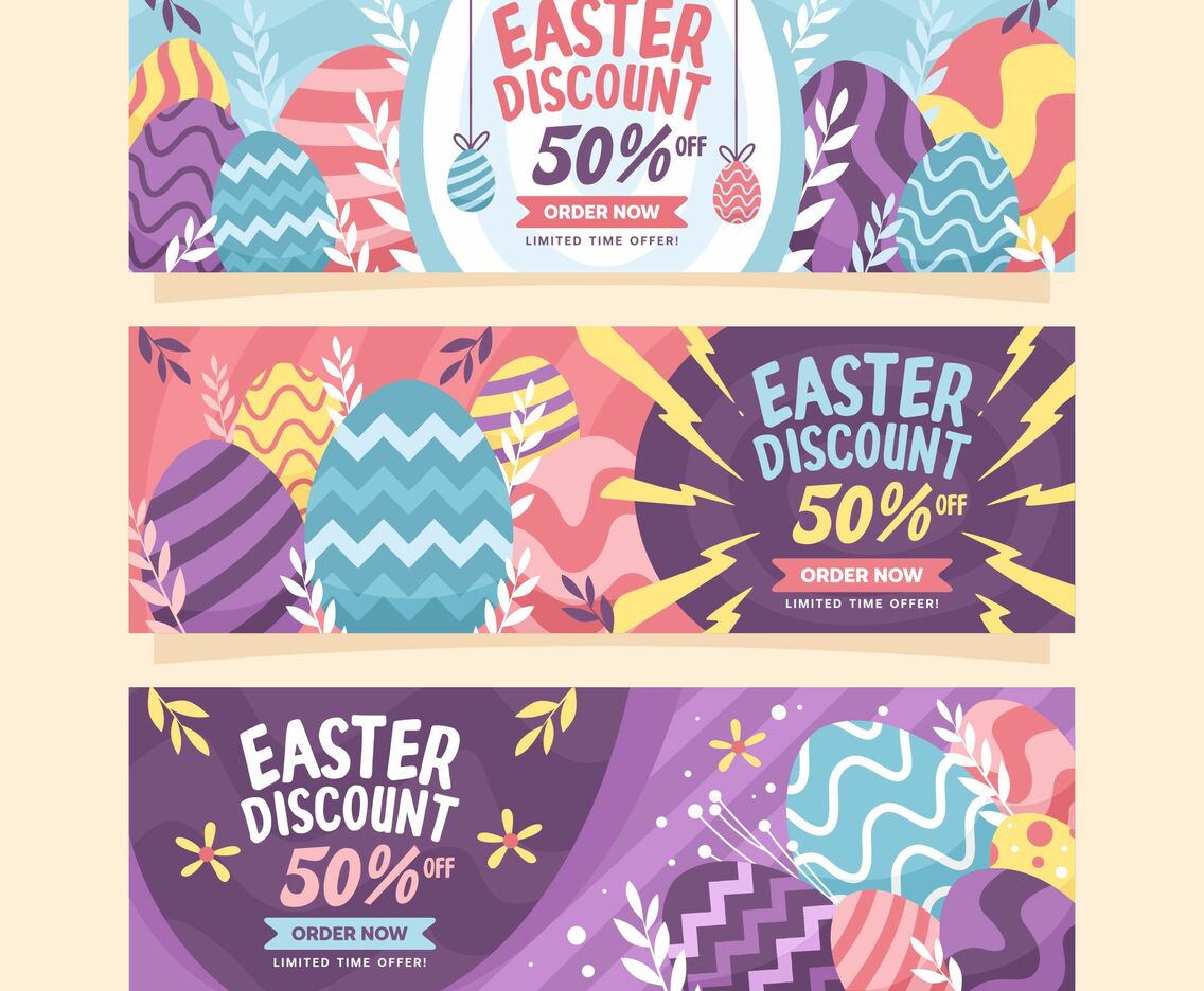 Easter Egg Marketing Banner