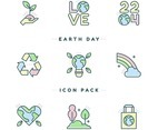 Cute Earth Day Collection Sticker