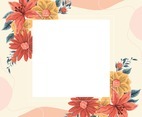 Floral Spring Frame Background