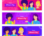 Women's Day Awareness Banner Set