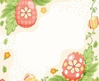 Colourful and Beautiful Easter Eggs Background