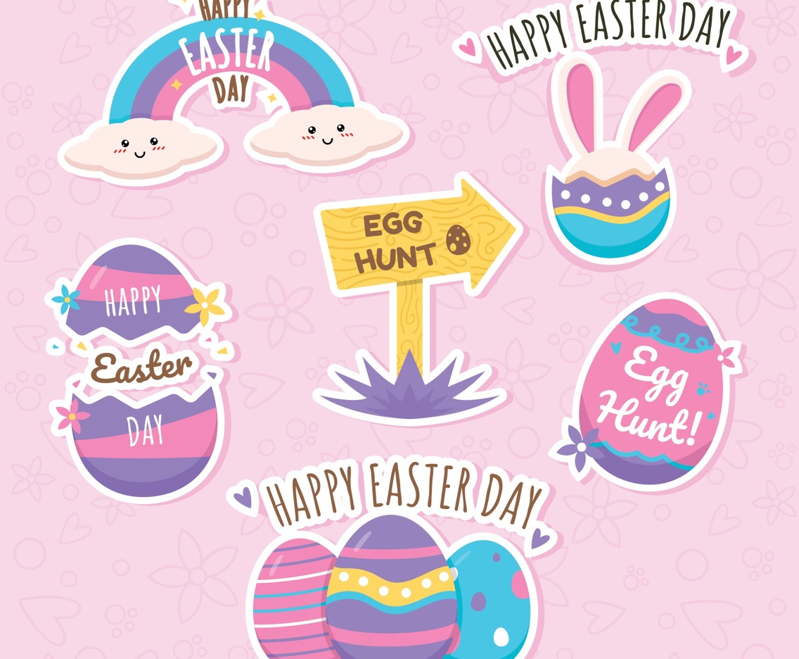 Happy Easter Day Sticker Collection