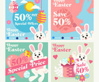 Set of Easter Social Media Template for Marketing