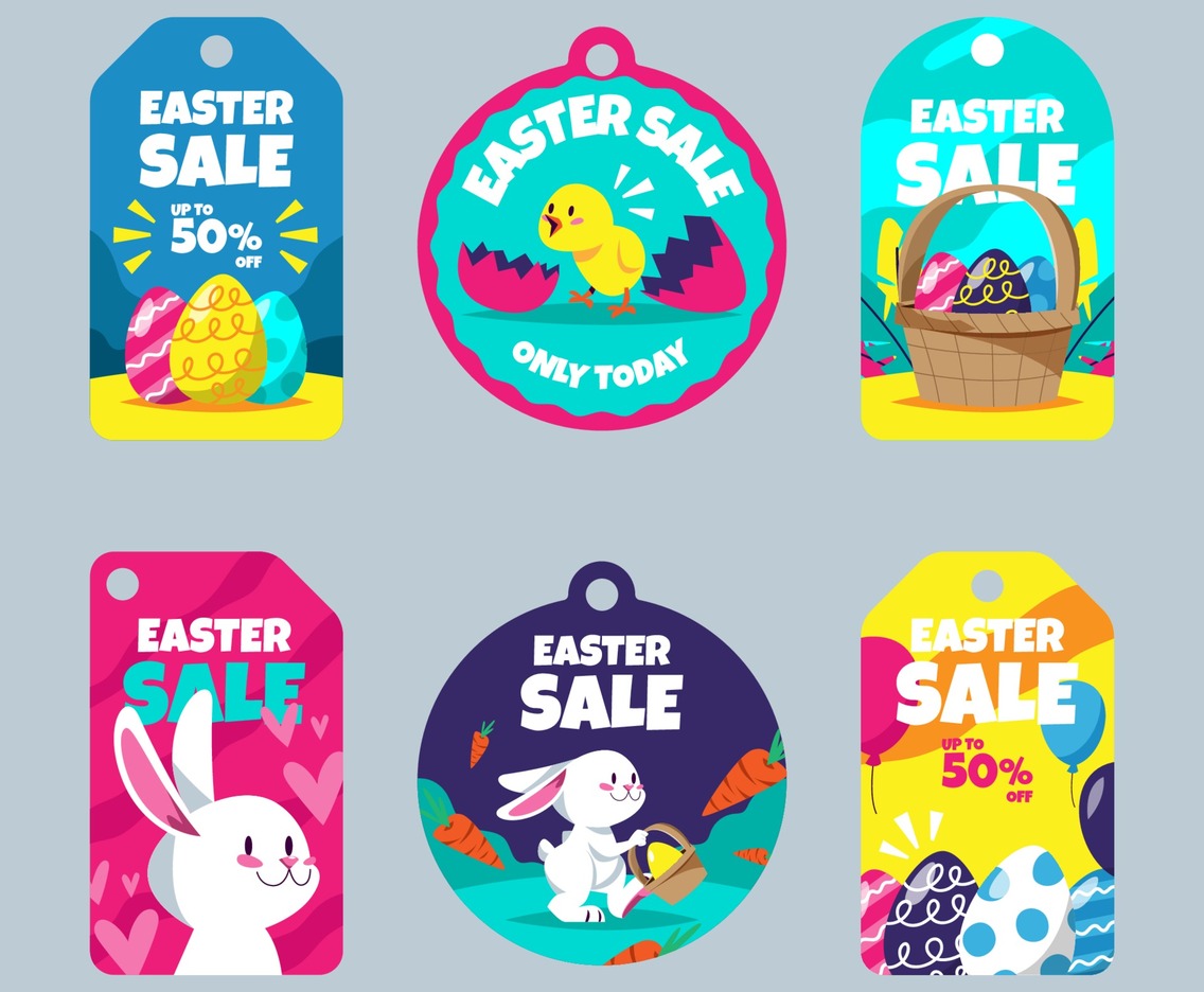 Easter Sale Label Set