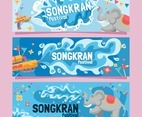 Songkran Festival Banner Collections