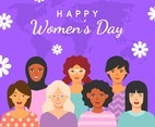 Women's Day in Flat Design Style