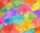 Watercolor Background In Colorful Abstract Strokes