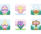 Cute Easter Icon Collection