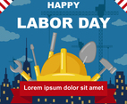 Labor Day with Construction Background